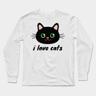 I love cats Long Sleeve T-Shirt